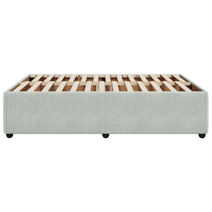 Giroletto senza Materasso Grigio Chiaro 160x200 cm Velluto | homemem39