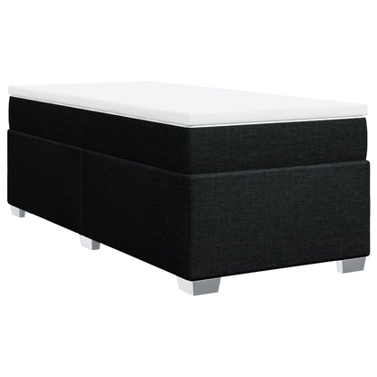 Giroletto a Molle con Materasso Nero 80x200 cm inTessuto | homemem39