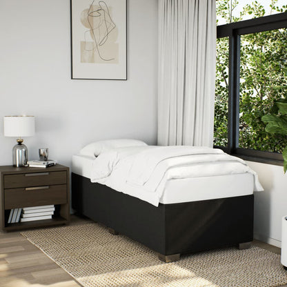 Giroletto a Molle con Materasso Nero 80x200 cm inTessuto | homemem39