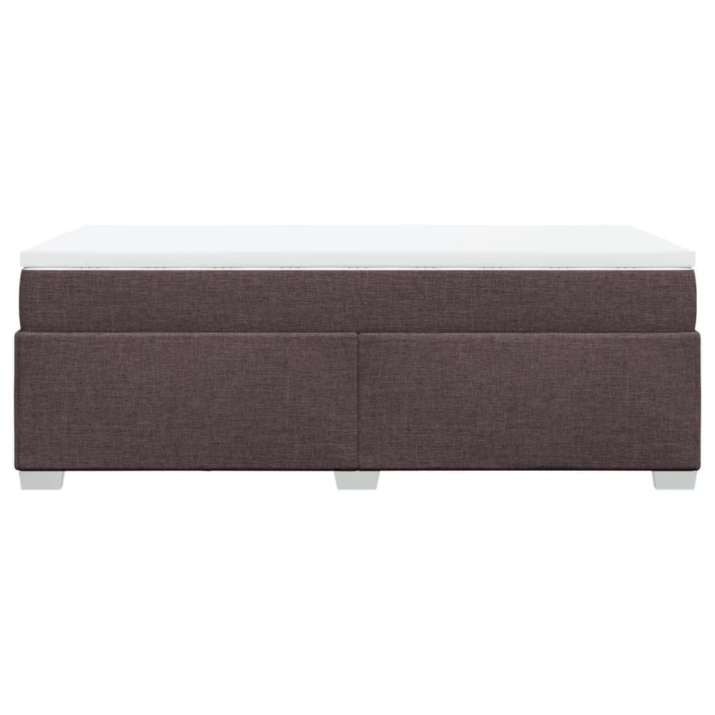 Giroletto a Molle con Materasso Marrone Scuro 90x190cm Tessuto | homemem39
