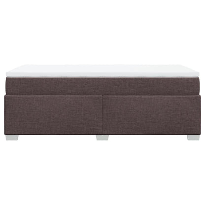 Giroletto a Molle con Materasso Marrone Scuro 90x190cm Tessuto | homemem39