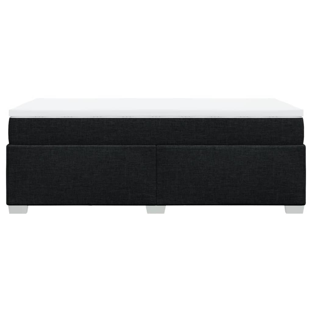 Giroletto a Molle con Materasso Nero 90x200 cm in Tessuto - homemem39