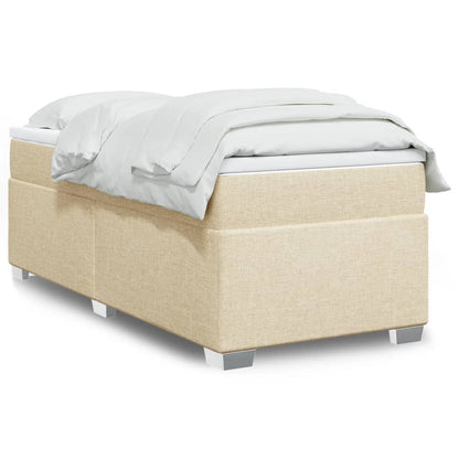Giroletto a Molle con Materasso Crema 90x200 cm inTessuto | homemem39