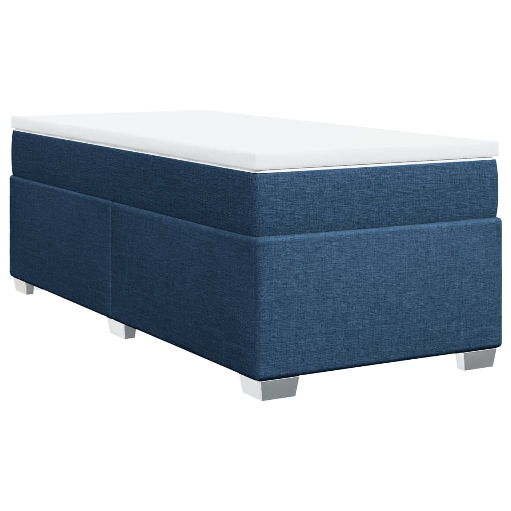 Giroletto a Molle con Materasso Blu 90x200 cm inTessuto | homemem39