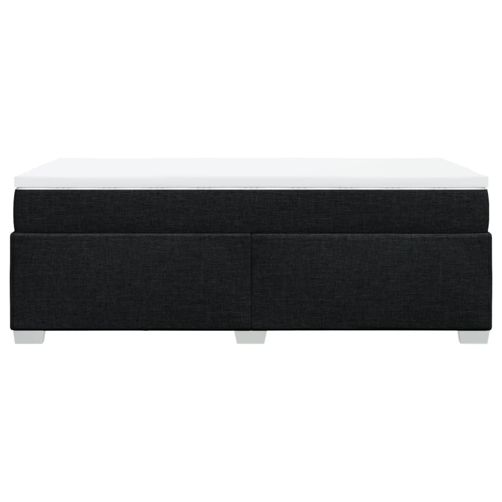 Giroletto a Molle con Materasso Nero 100x200 cm in Tessuto - homemem39