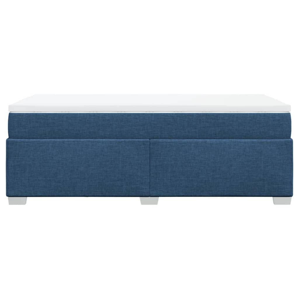 Giroletto a Molle con Materasso Blu 100x200 cm in Tessuto | homemem39