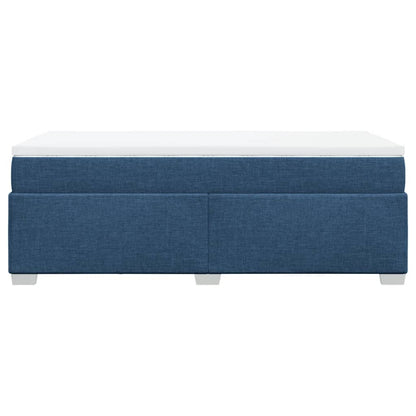 Giroletto a Molle con Materasso Blu 100x200 cm in Tessuto | homemem39