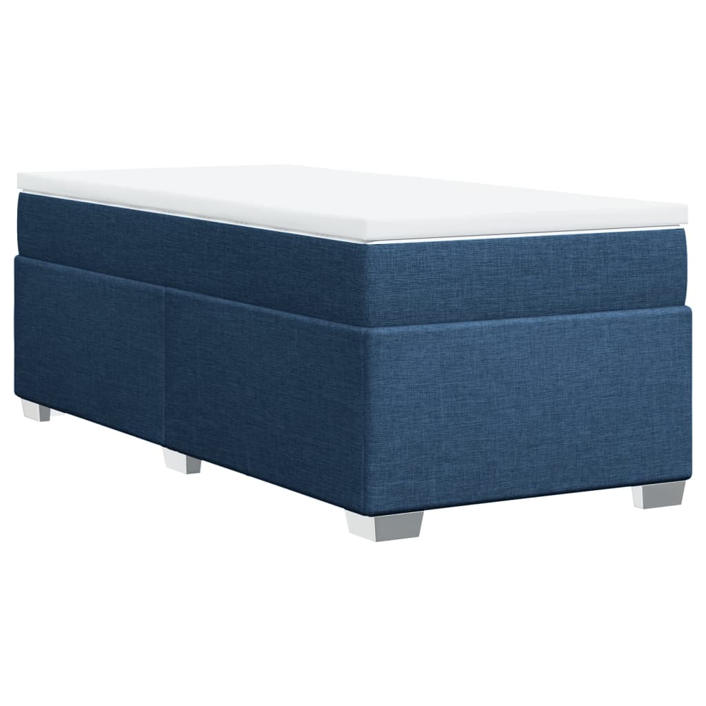 Giroletto a Molle con Materasso Blu 100x200 cm in Tessuto | homemem39