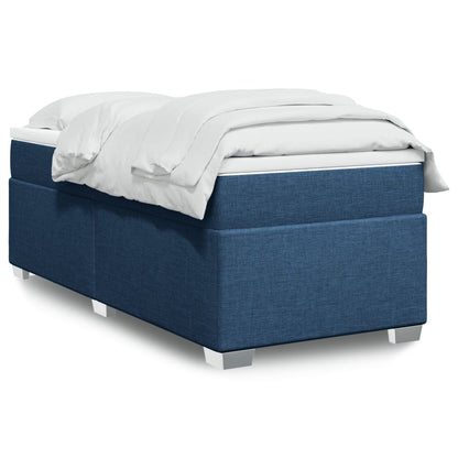 Giroletto a Molle con Materasso Blu 100x200 cm in Tessuto | homemem39