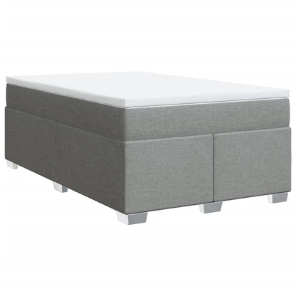 Giroletto a Molle con Materasso Grigio Chiaro 120x190cm Tessuto | homemem39