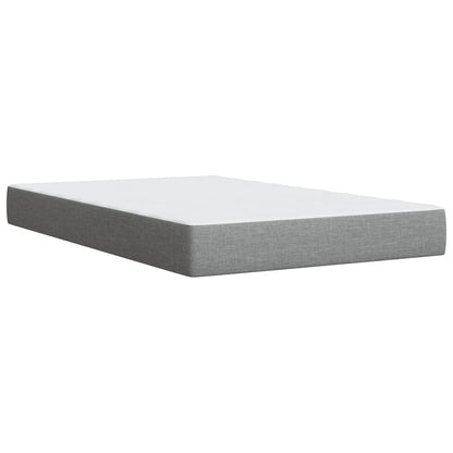 Giroletto a Molle con Materasso Grigio Chiaro 120x190cm Tessuto | homemem39