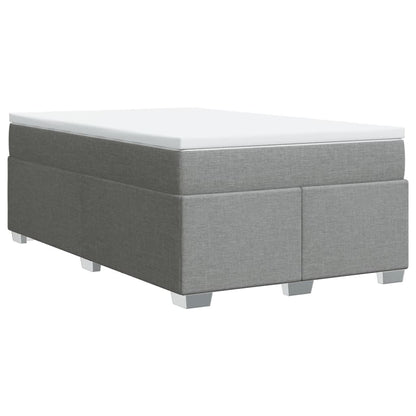 Giroletto a Molle con Materasso Grigio Chiaro 120x190cm Tessuto | homemem39