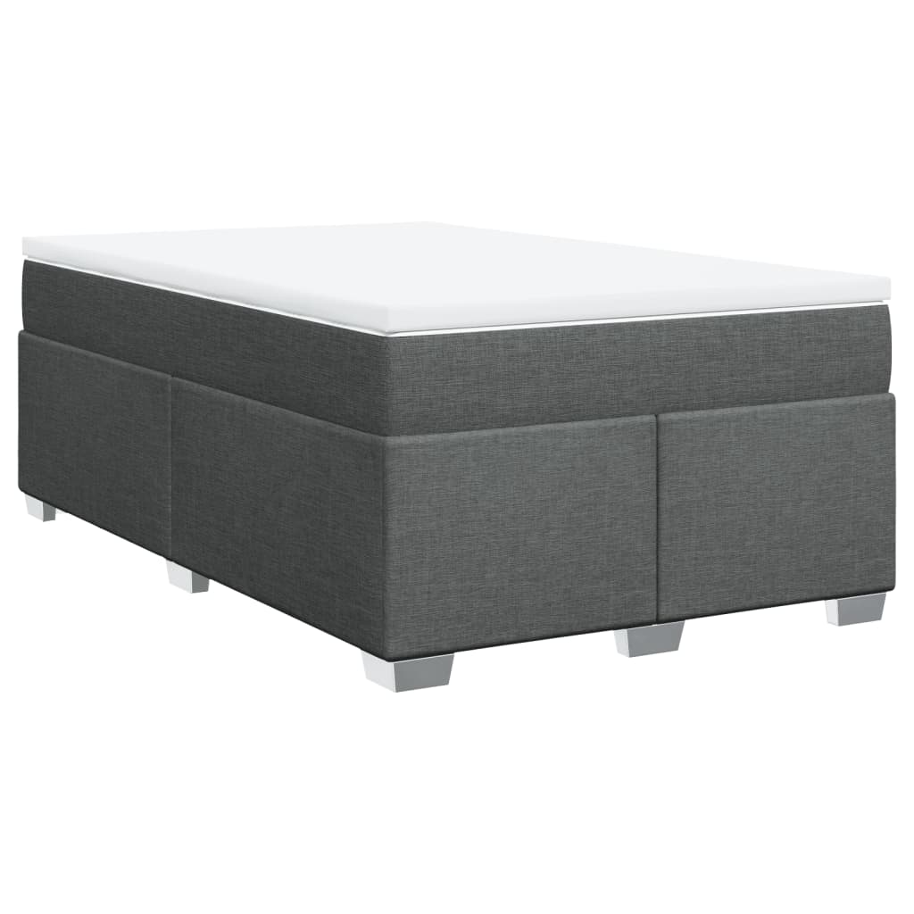 Giroletto a Molle con Materasso Grigio Scuro 120x190cm Tessuto | homemem39