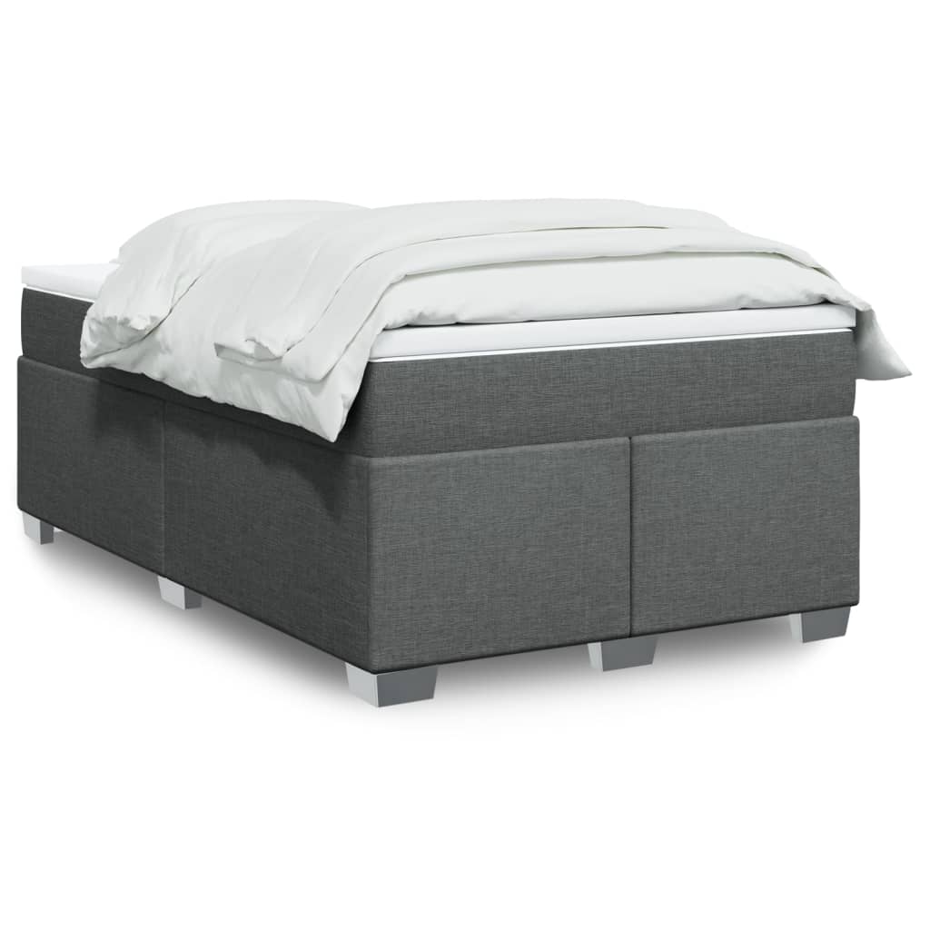 Giroletto a Molle con Materasso Grigio Scuro 120x190cm Tessuto | homemem39