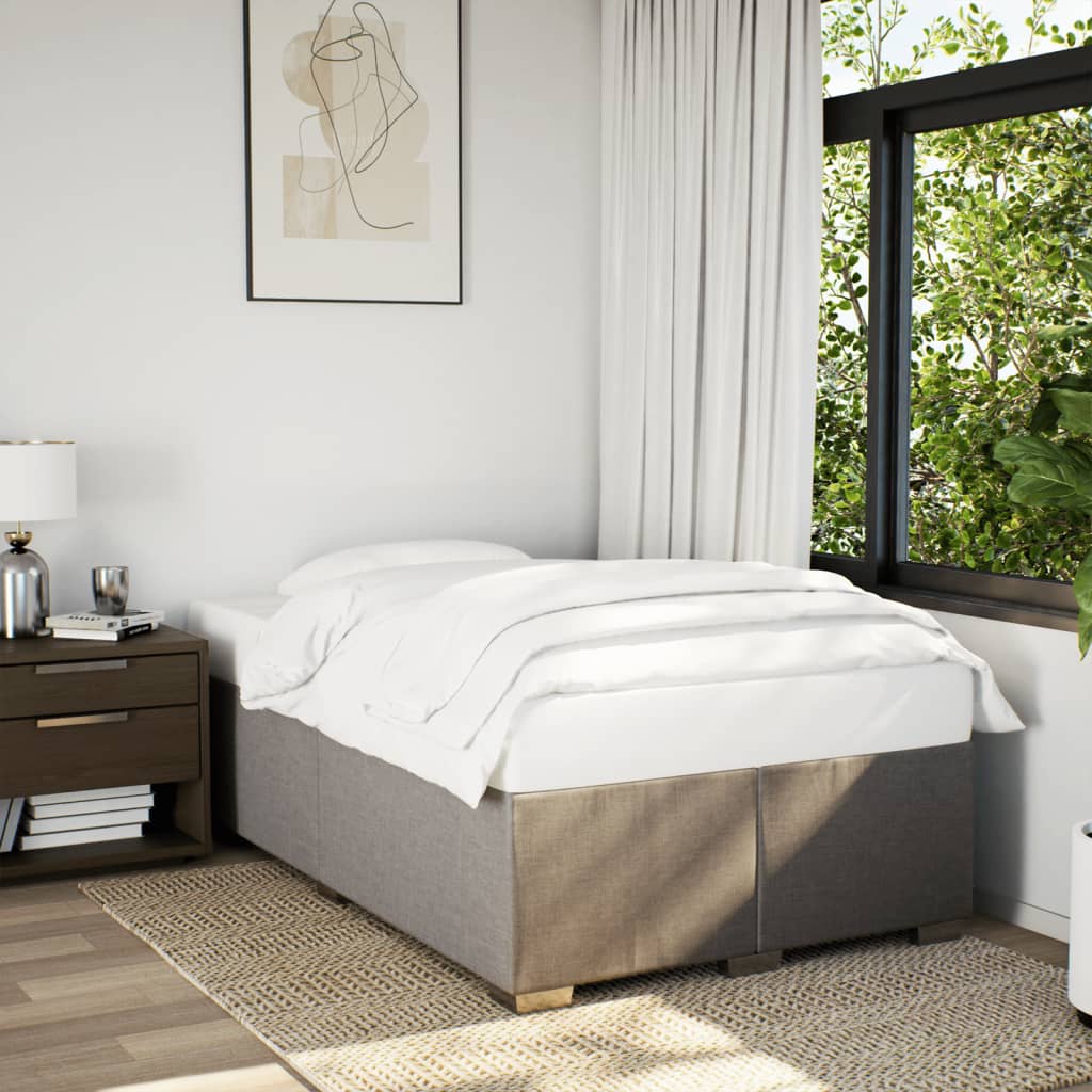 Giroletto a Molle con Materasso Tortora 120x190 cm in Tessuto | homemem39
