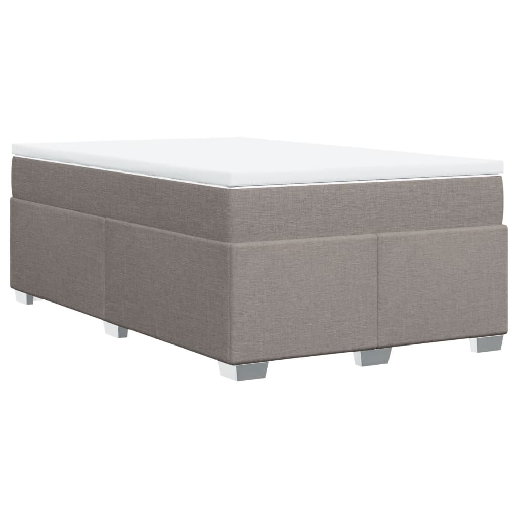 Giroletto a Molle con Materasso Tortora 120x190 cm in Tessuto | homemem39