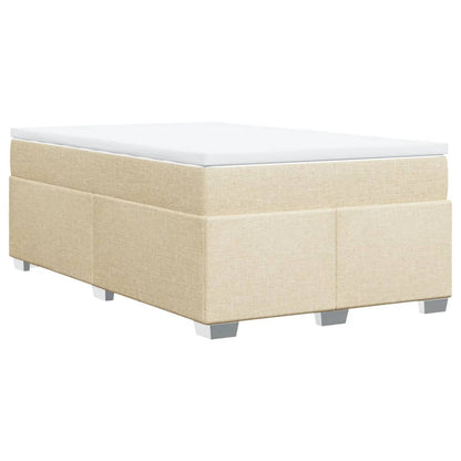 Giroletto a Molle con Materasso Crema 120x190 cm in Tessuto | homemem39
