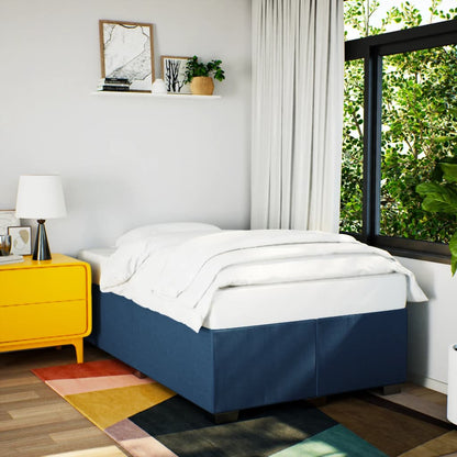 Giroletto a Molle con Materasso Blu 120x190 cm in Tessuto | homemem39