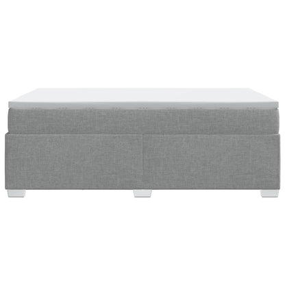 Giroletto a Molle con Materasso Grigio Chiaro 120x200cm Tessuto | homemem39