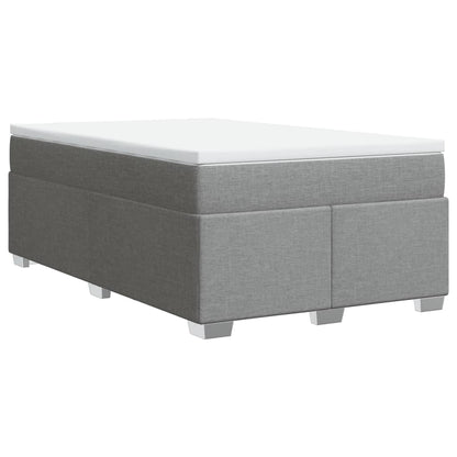 Giroletto a Molle con Materasso Grigio Chiaro 120x200cm Tessuto | homemem39