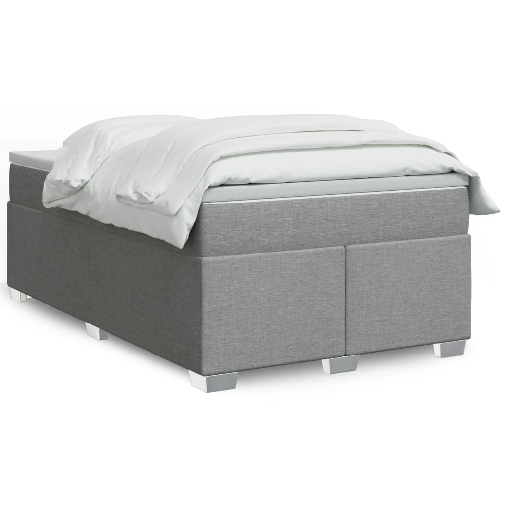 Giroletto a Molle con Materasso Grigio Chiaro 120x200cm Tessuto | homemem39