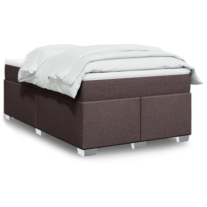 Giroletto a Molle con Materasso Marrone Scuro 120x200cm Tessuto | homemem39
