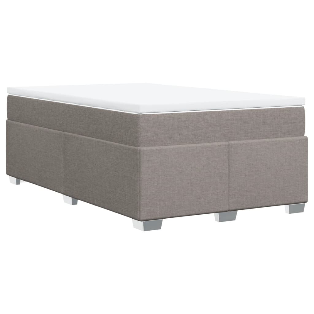 Giroletto a Molle con Materasso Tortora 120x200 cm in Tessuto | homemem39