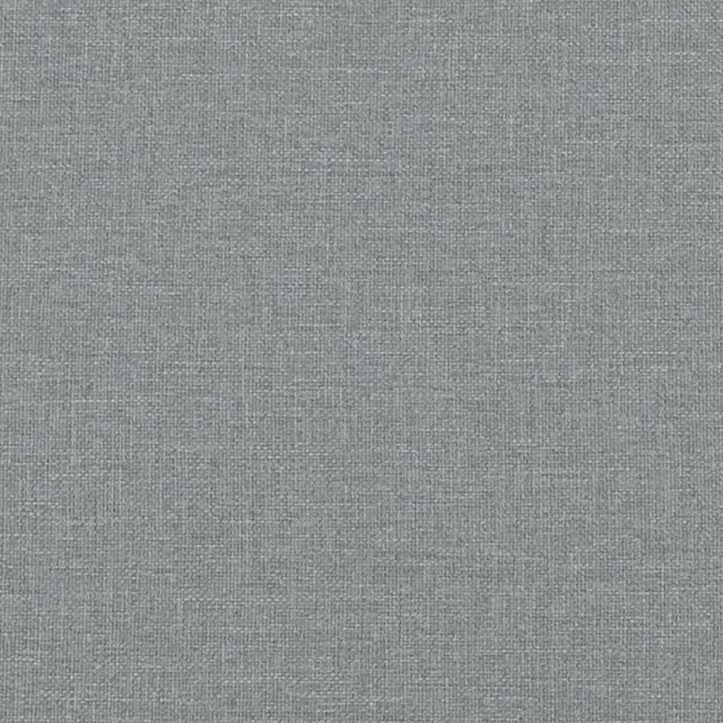 Giroletto a Molle con Materasso Grigio Chiaro 140x190cm Tessuto