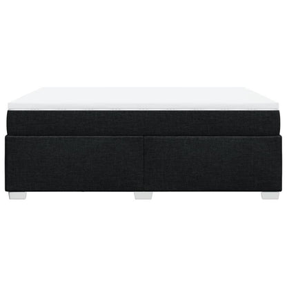 Giroletto a Molle con Materasso Nero 140x190 cm in Tessuto | homemem39