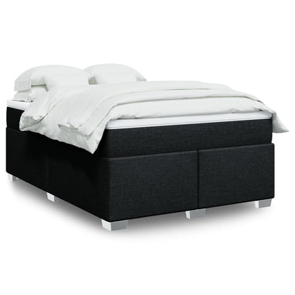 Giroletto a Molle con Materasso Nero 140x190 cm in Tessuto | homemem39