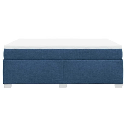 Giroletto a Molle con Materasso Blu 140x190 cm in Tessuto - homemem39