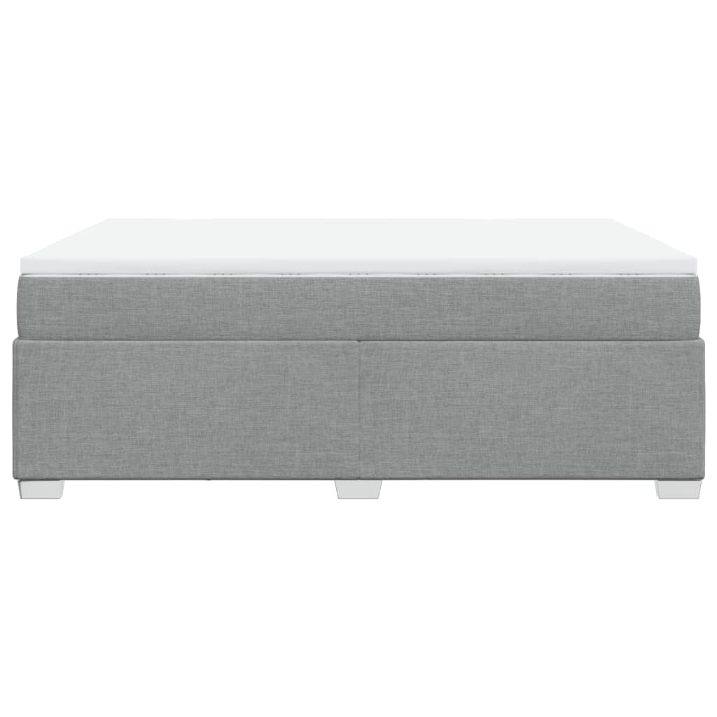 Giroletto a Molle con Materasso Grigio Chiaro 140x200cm Tessuto | homemem39