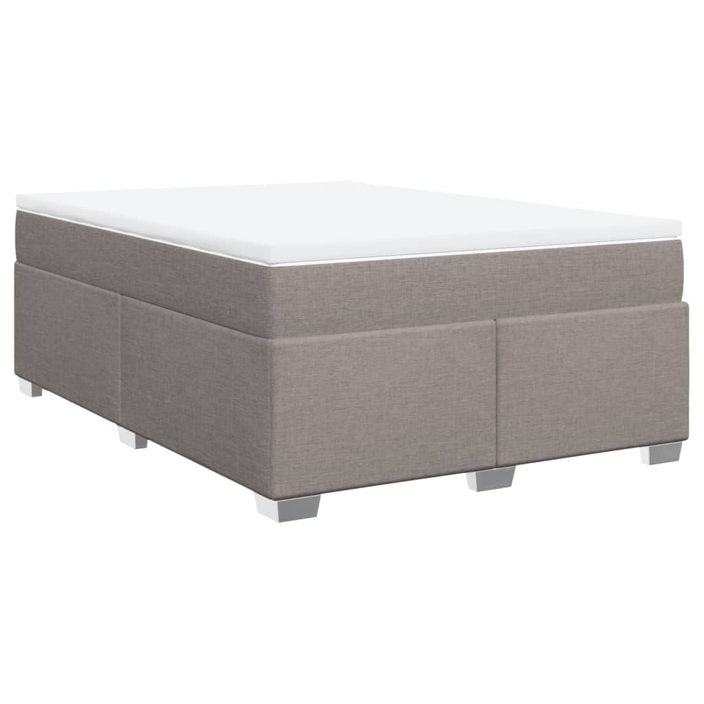 Giroletto a Molle con Materasso Tortora 160x200 cm in Tessuto | homemem39