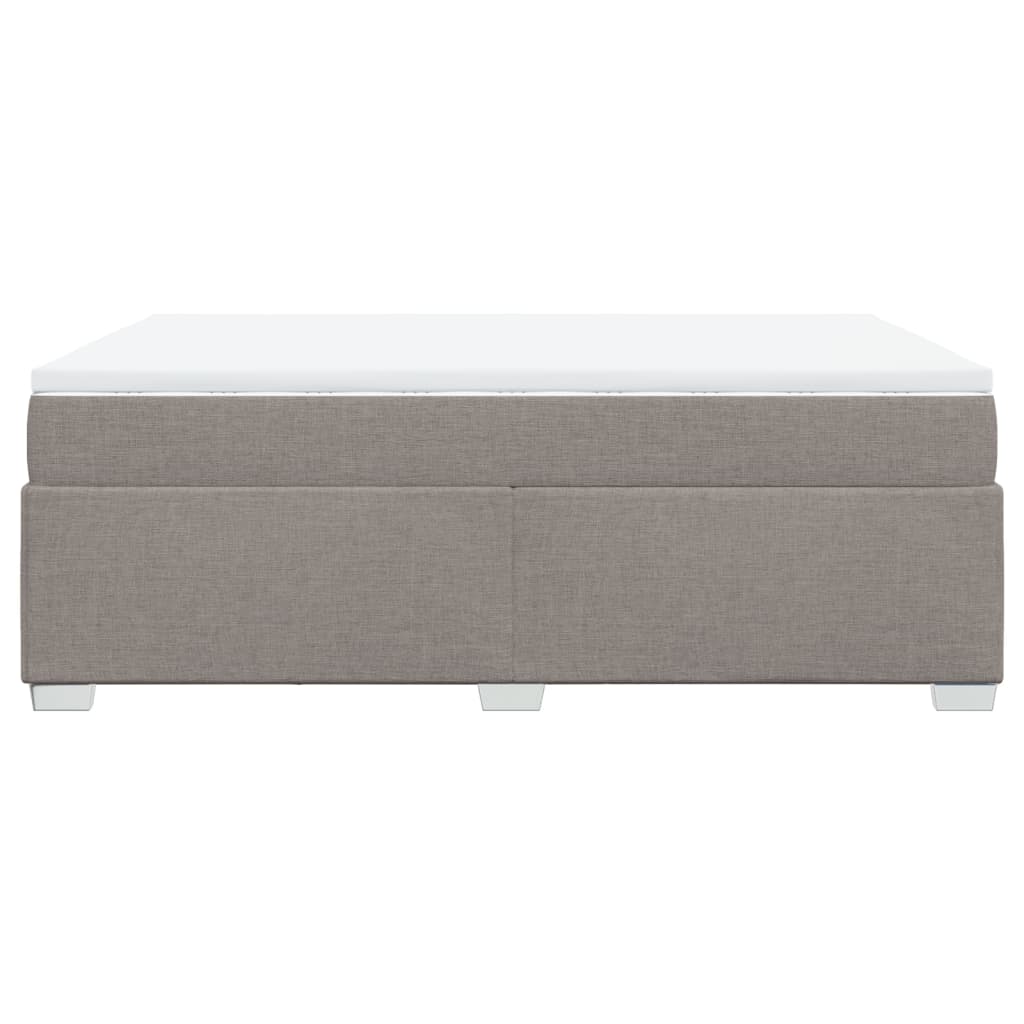 Giroletto a Molle con Materasso Tortora 160x200 cm in Tessuto | homemem39