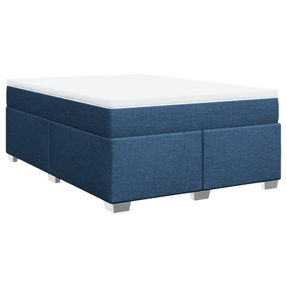 Giroletto a Molle con Materasso Blu 160x200 cm in Tessuto | homemem39