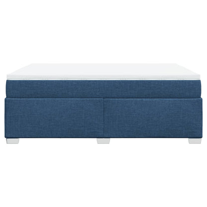 Giroletto a Molle con Materasso Blu 160x200 cm in Tessuto | homemem39