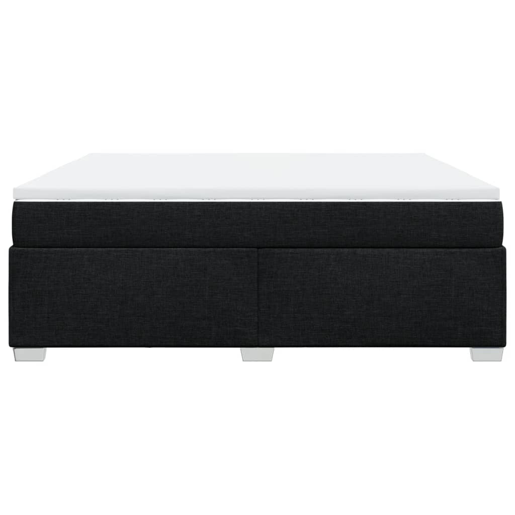 Giroletto a Molle con Materasso Nero 180x200 cm in Tessuto - homemem39