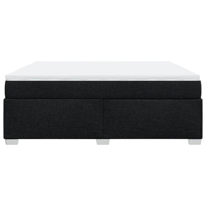 Giroletto a Molle con Materasso Nero 180x200 cm in Tessuto - homemem39