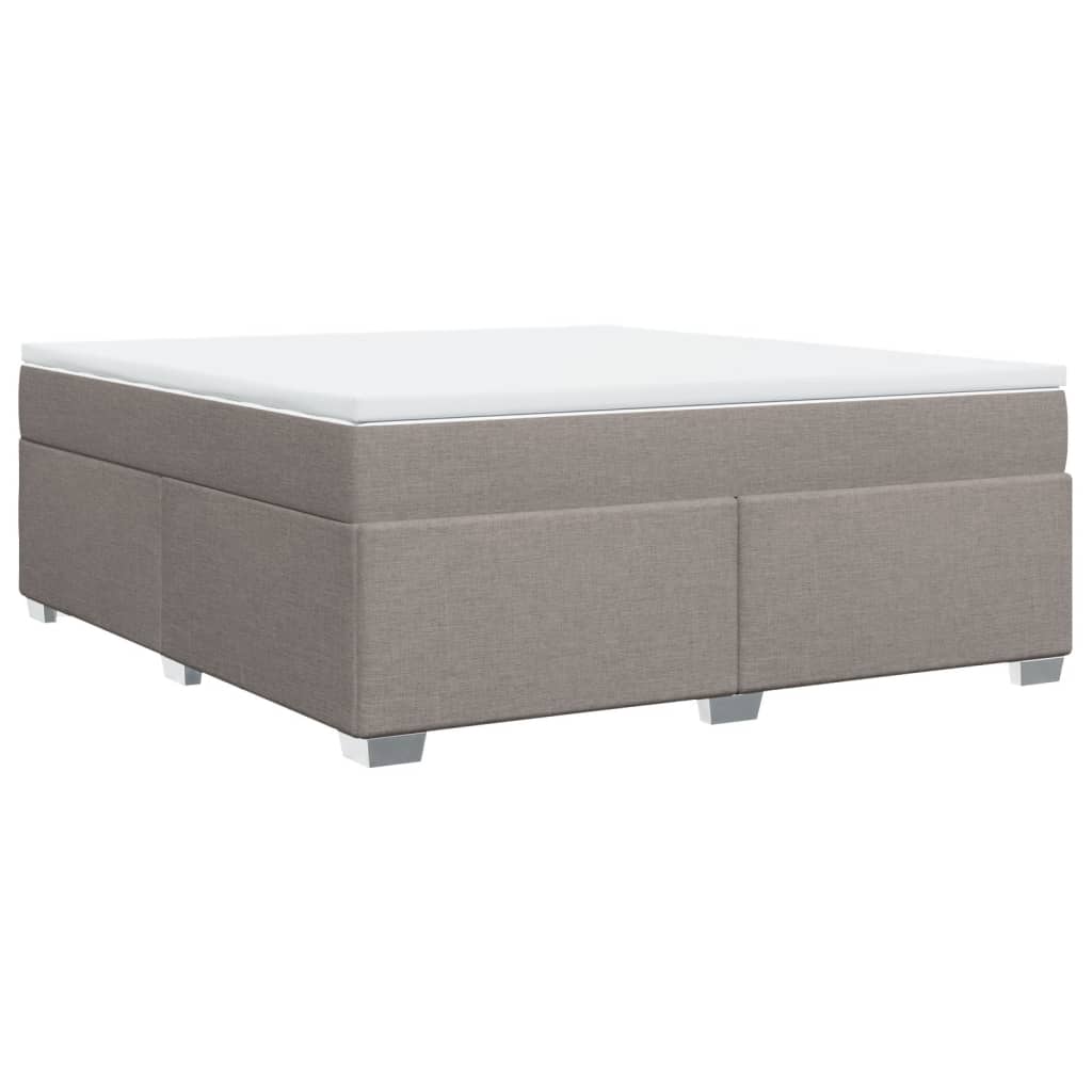 Giroletto a Molle con Materasso Tortora 180x200 cm in Tessuto | homemem39
