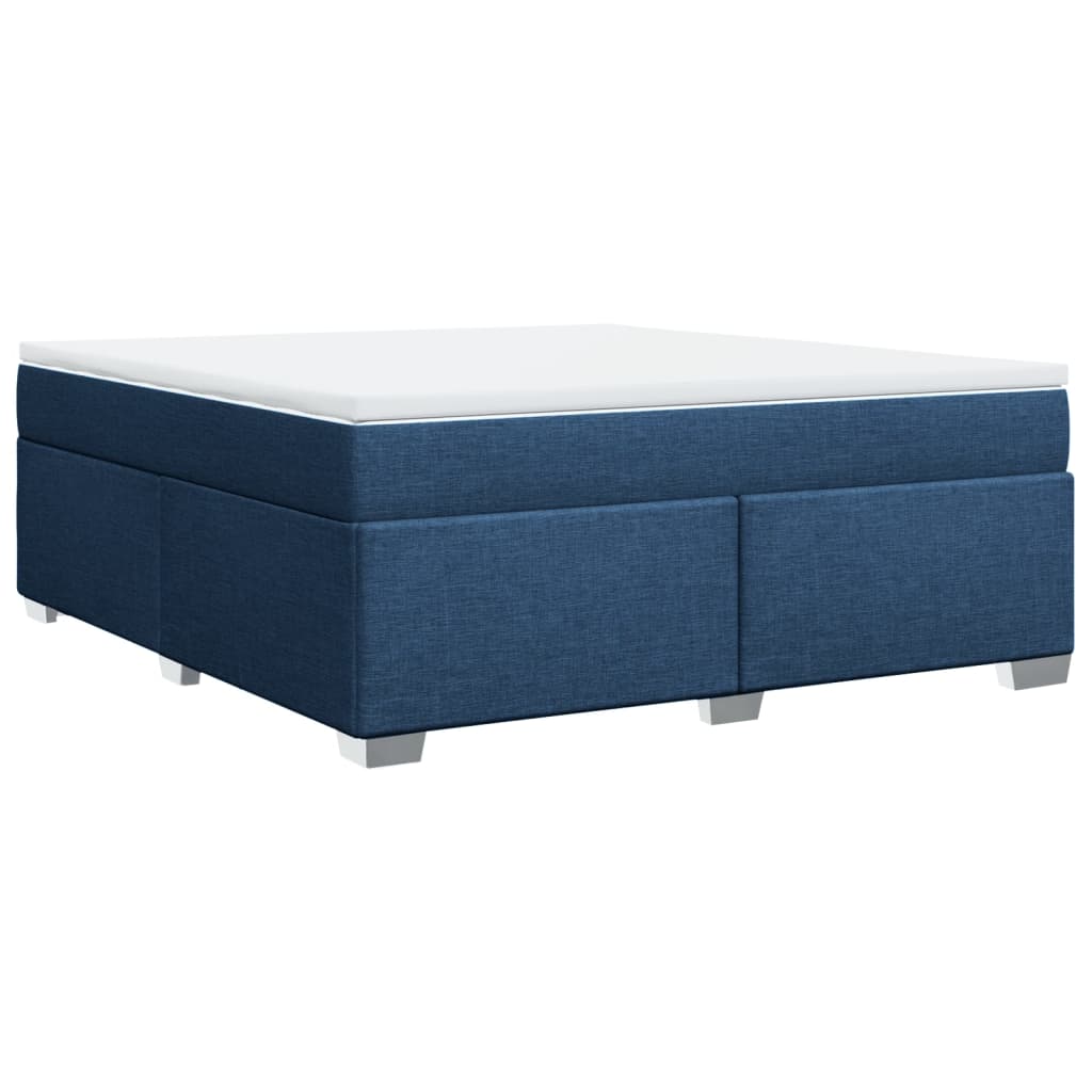 Giroletto a Molle con Materasso Blu 180x200 cm in Tessuto | homemem39