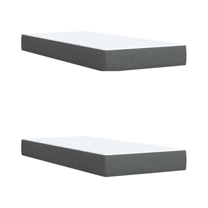 Giroletto a Molle con Materasso Tortora 200x200 cm in Tessuto | homemem39