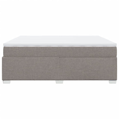 Giroletto a Molle con Materasso Tortora 200x200 cm in Tessuto | homemem39
