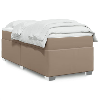 Giroletto a Molle con Materasso Cappuccino 80x200 cm Similpelle | homemem39