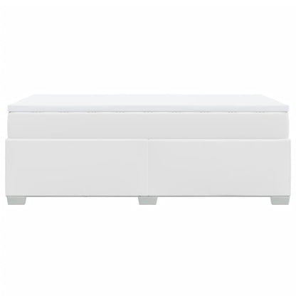 Giroletto a Molle con Materasso Bianco 90x190 cm in Similpelle - homemem39