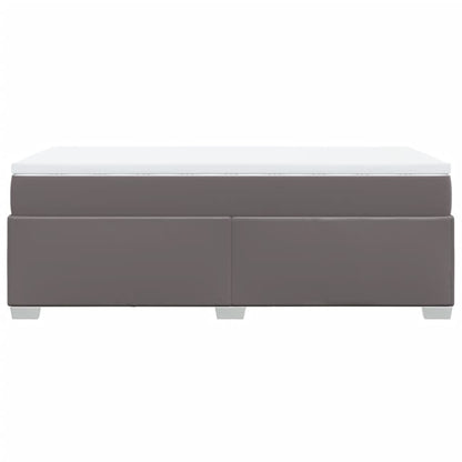 Giroletto a Molle con Materasso Grigio 90x190 cm in Similpelle | homemem39