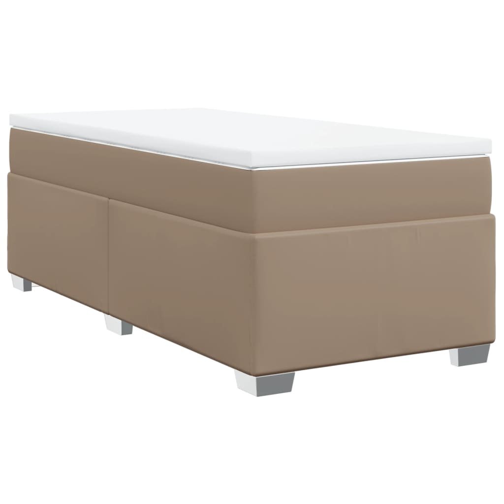 Giroletto a Molle con Materasso Cappuccino 90x190 cm Similpelle | homemem39