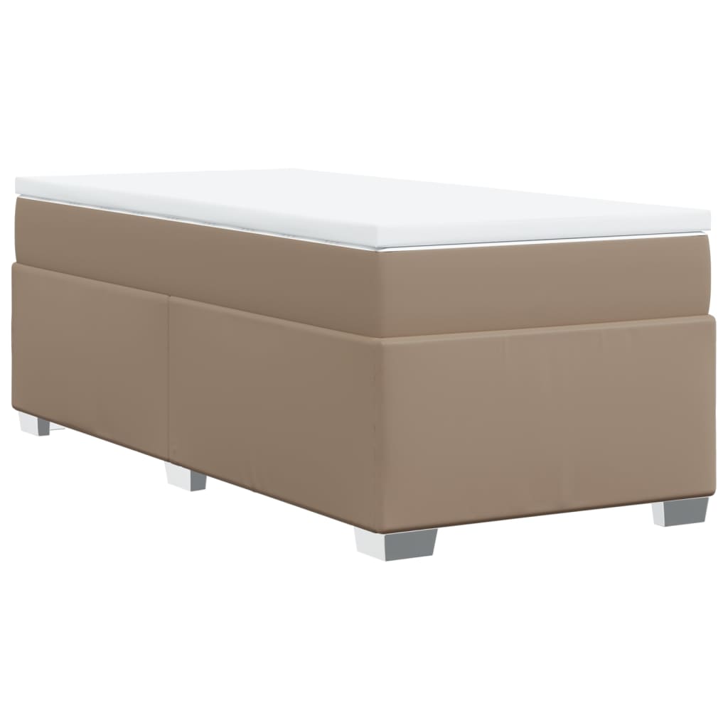 Giroletto a Molle con Materasso Cappuccino 90x190 cm Similpelle | homemem39