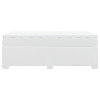 Giroletto a Molle con Materasso Bianco 90x200 cm in Similpelle - homemem39