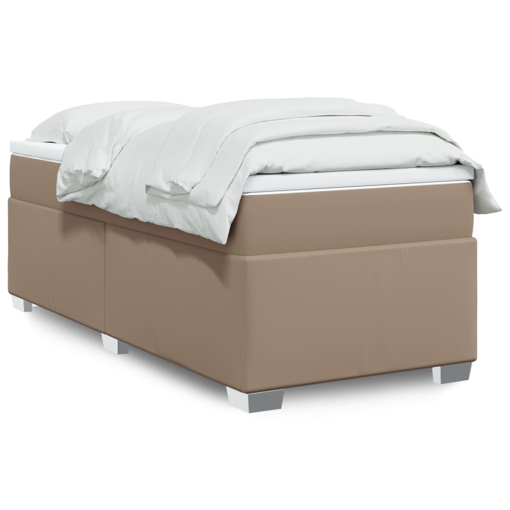 Giroletto a Molle con Materasso Cappuccino 100x200cm Similpelle | homemem39
