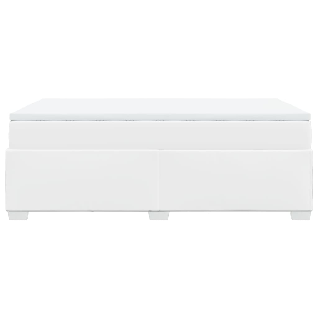 Giroletto a Molle con Materasso Bianco 120x190 cm in Similpelle - homemem39